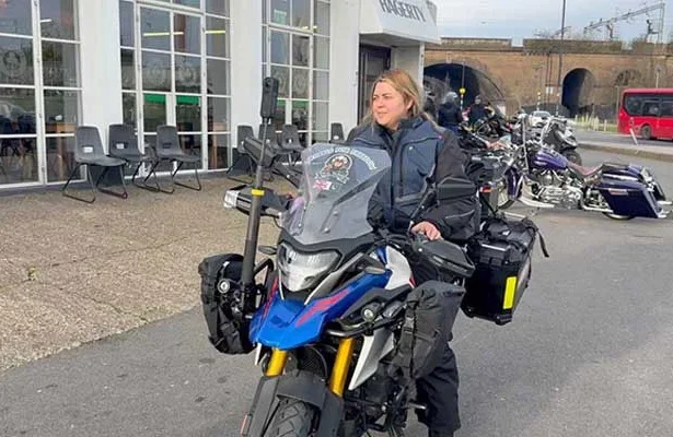 British Pakistani Biker Guliafshan Tariq Completes Historic London To Lahore Solo Ride